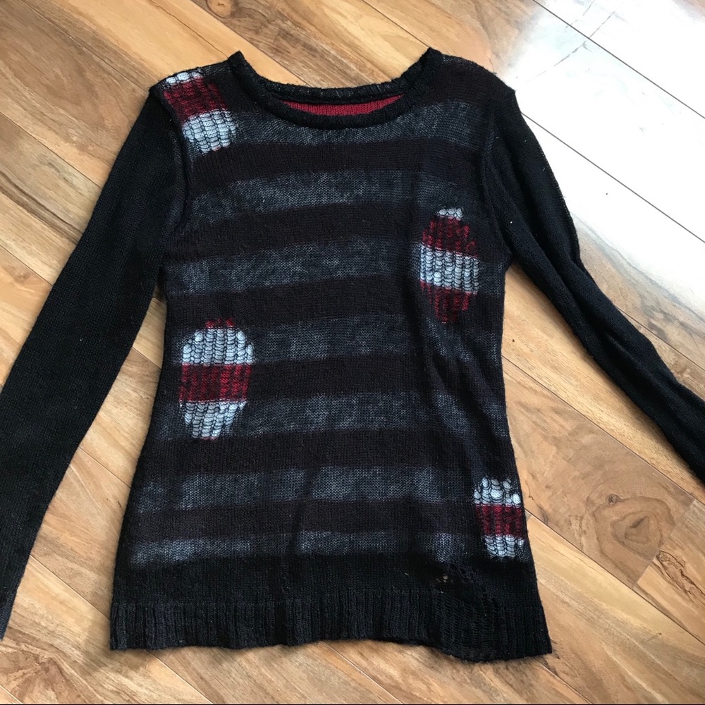 [Royal Bones] burnout sweater